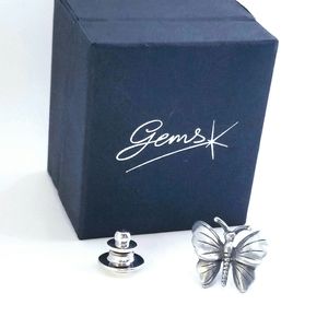 GEMS | Antiqued Pewter Butterfly Lapel Pin